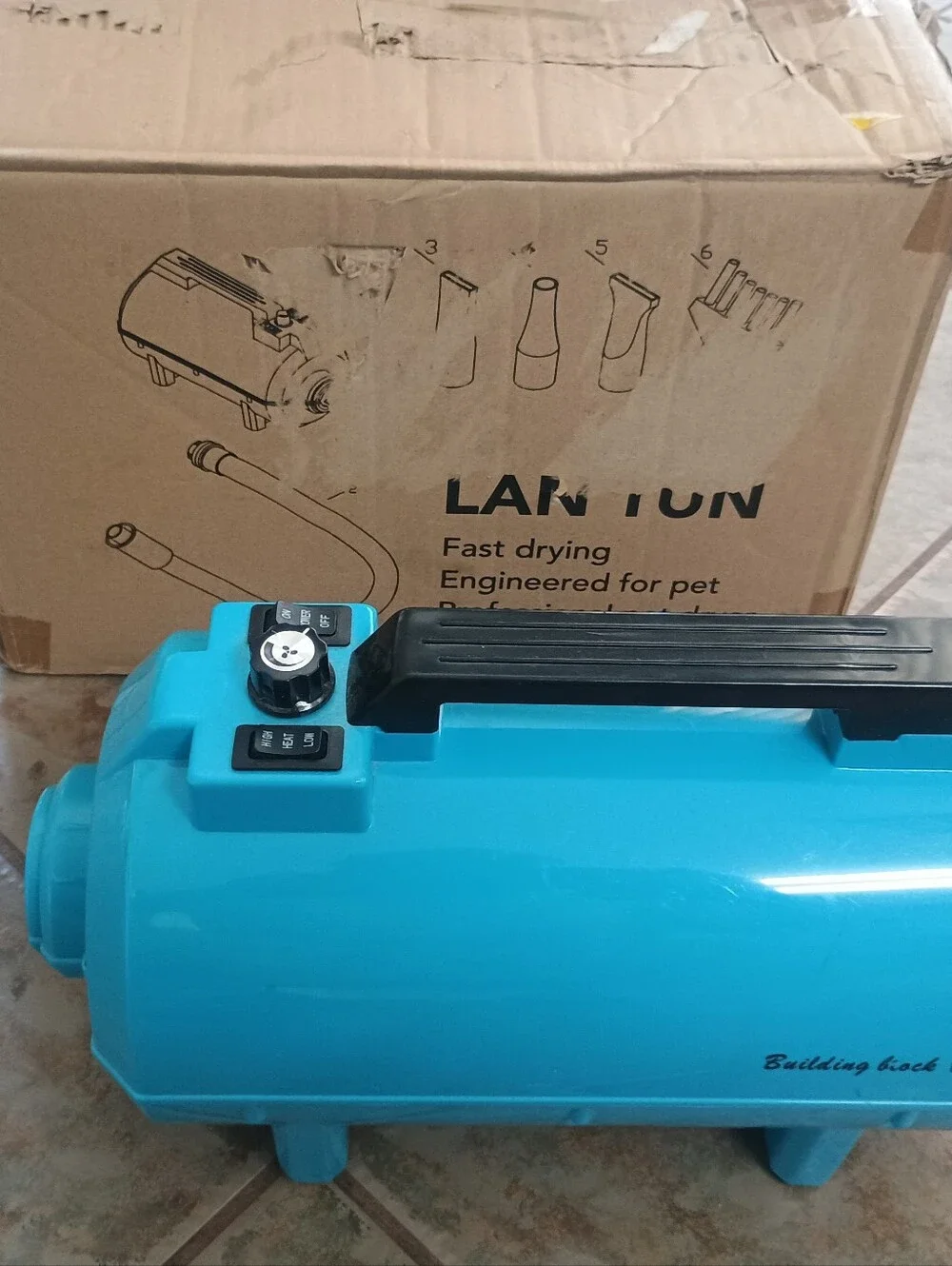 Teal Pet Grooming Dryer - Fast Drying